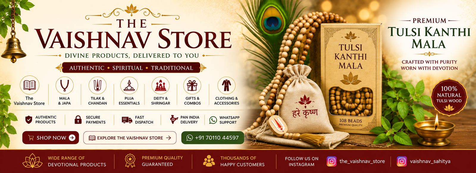 Pure Tulsi Malas & Deity Shringar