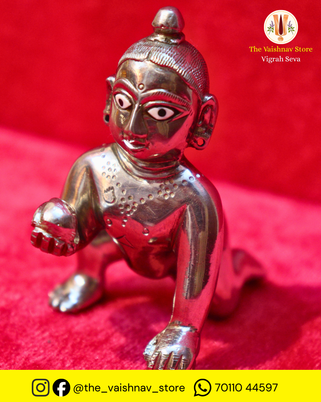 German Silver / Gilet Shri Gopal Ji (Top View)