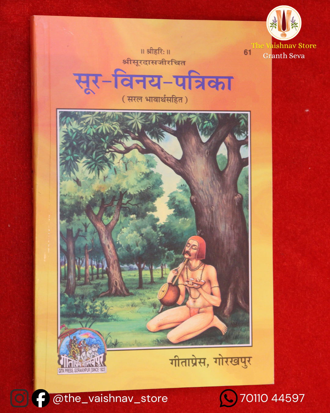 Shri Surdas Ji Rachit Sur-Vinay-Patrika Saral Bhavarth Sahit (Gita Press Code 61)